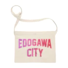 JIMOTO Wear Local Japanの江戸川区 EDOGAWA CITY ロゴピンク サコッシュ