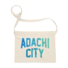 JIMOTOE Wear Local Japanの足立区 ADACHI CITY ロゴブルー Sacoche