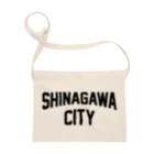 JIMOTOE Wear Local Japanの品川区 SHINAGAWA CITY ロゴブラック Sacoche