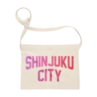 JIMOTO Wear Local Japanの新宿区 SHINJUKU CITY ロゴピンク Sacoche