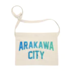 JIMOTO Wear Local Japanの荒川区 ARAKAWA WARD ロゴブルー サコッシュ