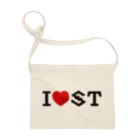 ＩＯＳＴのI love IOST（横型） Sacoche