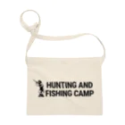 Hunting and Fishing Campのロゴ横 サコッシュ