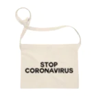 TOKYO LOGOSHOP 東京ロゴショップのSTOP CORONAVIRUS-ストップ コロナウイルス- サコッシュ