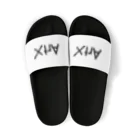 aisaacのArtX黒ロゴ Sandals