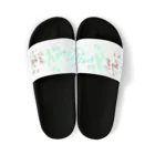 Orchestra:Suzuri支店のgradation bubbles (白) Sandals