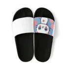 A31eの狛猫のミケ「はーとびーと」 Sandals