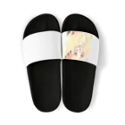 天道虫のPink Flower Hair Sandals