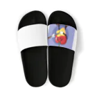 satomatoのイラストのギターを弾くトマトくん Sandals