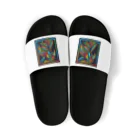 ikubohのナスカの地上絵「オウム」インスパイア08 Sandals