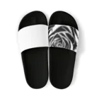 vieのBLACK_rose Sandals