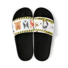 BarkingBeatsのBeware: Dog Lover Zone Sandals