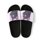 73GTCのかっこいい黒猫3 Sandals