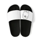 ファンシーTシャツ屋のモノクロペキニーズちゃん Sandals