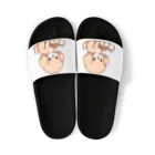 Tokyo_Doodleのもふもふアプリコット　トイプードル　たべる Sandals