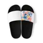 kaiminsapoの沖縄　琉球ティーダロゴ Sandals