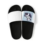 IMAOKA-RYOのふわふわのパンダ Sandals