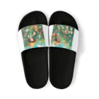 AQUAMETAVERSEのお花畑に囲まれる猫ちゃんと私 アメジスト 2846 Sandals