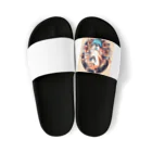 Huku5の全世界人気の柴犬 Sandals