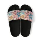 使いやすいデザインがいいね！のお花のバティック柄 鮮やか Sandals
