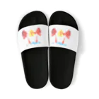 空に花もようのさくらんぼ Sandals