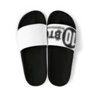 10BTCの10BTC(Black-Logo) Sandals