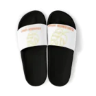 COCORONの白ロゴ入り Sandals