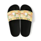 chami＊designの『いえろーぱっちわーく』ロゴ Sandals