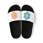 Bepppin3Companyのレトロフラワー★ブルー Sandals