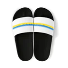 サトオのウクライナ国旗カラー＆ピースマーク(Peace symbol) Sandals