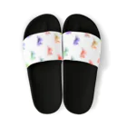 ばろめっつ　びれっじのミニブタのピィチェル ドット(レインボー) Sandals