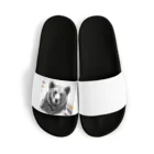 Toro Rosso Shopのえんぴつ絵の熊のグッツ Sandals