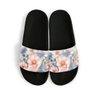 ファンシーTシャツ屋のパステルカラーの花束 Sandals