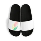 ヒヨドリ派のFake rabbit image Sandals