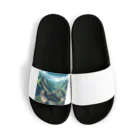 Pixel Art Goodsの万里の長城（pixel art） Sandals
