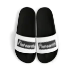 Mappila SHOPのFlatearth Box Logo (BLACK) フラットアース ボックスロゴ(ブラック) Sandals