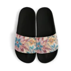 使いやすいデザインがいいね！のお花のバティック柄 鮮やか Sandals