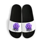 Future Starry Skyの紫色の薔薇 Sandals