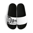 10BTCの10BTC(Black-Logo) Sandals