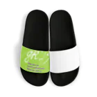 gk_Breath.のボックスロゴ。(Green) Sandals