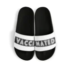 mincora.のワクチン接種済 VACCINATED　- black ver. 02 - サンダル