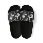 💜Salon de Lucia💜のPeek-a-boo CROSS Teddy Monochrome Random Sandals