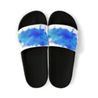 古都瀬きうの青い絵具ぶっかけちゃった Sandals