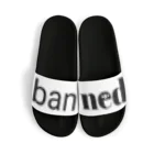 bannedのbanned ロゴサンダル サンダル