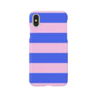 inazuma.co.jpのBorder Stripe (Blue × Pink) スマホケース