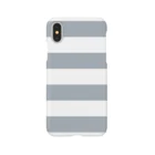 inazuma.co.jpのBorder Stripe (Gray) スマホケース