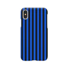 inazuma.co.jpのStripe (Black × Blue) スマホケース