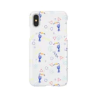 Fanfleecyのトロピカルバード(white) スマホケース