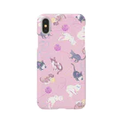 Fanfleecyのmeow meow(pink) Smartphone Case