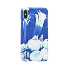 iPhoneケース専門店の花(Blue and White) スマホケース